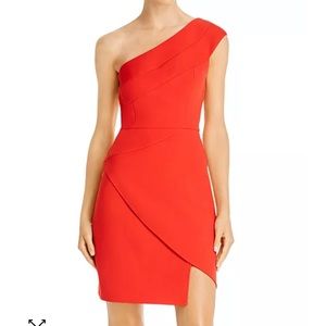 BCBGMaxAzria One Shoulder Sheath Dress